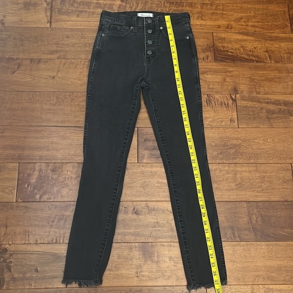Madewell Black Button fly 10 High Rise Skinny - Picture 5 of 14